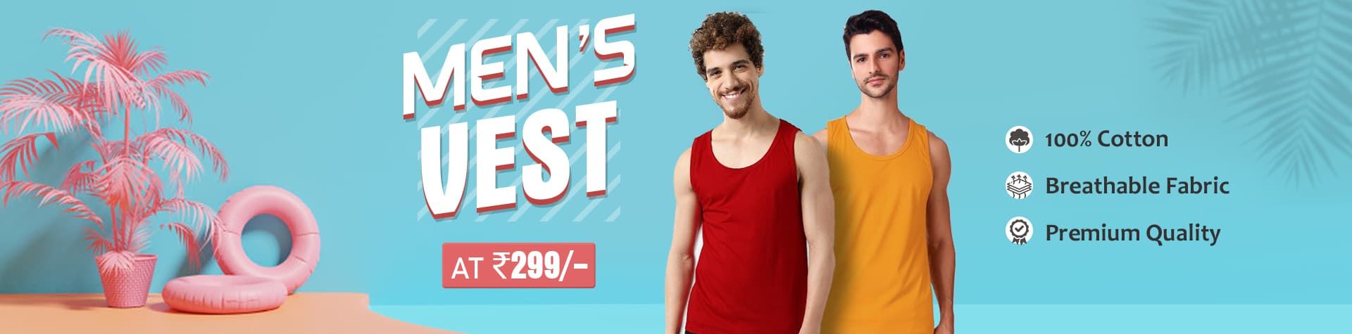 Buy Vests for Men Online India 