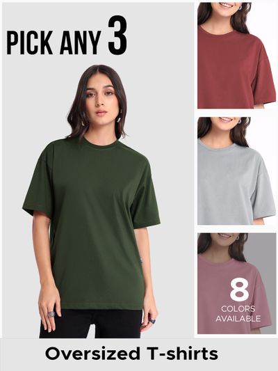 Shop Oversized Tees online in india, 