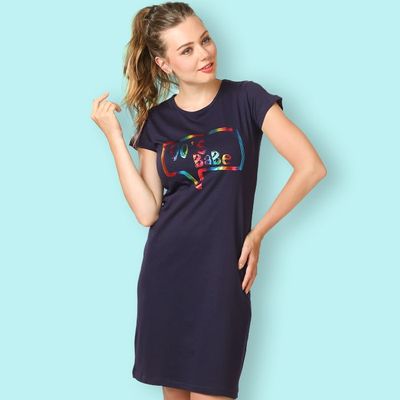 Buy 90'S Babe T-Shirt Dress For Women Online In India -Beyoung