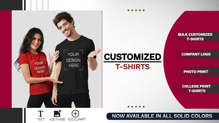 T Shirt Printing: Design own Custom Shirts Online in India