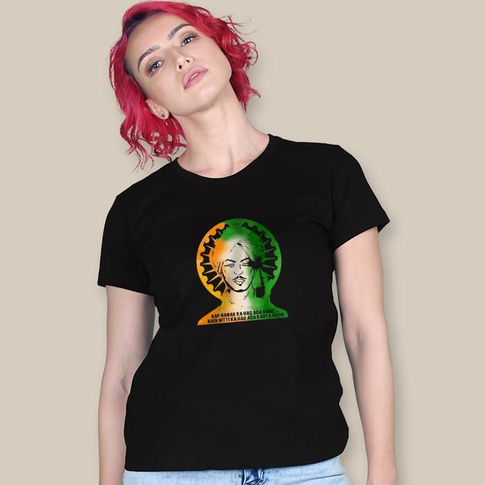 bhagat singh t shirt black