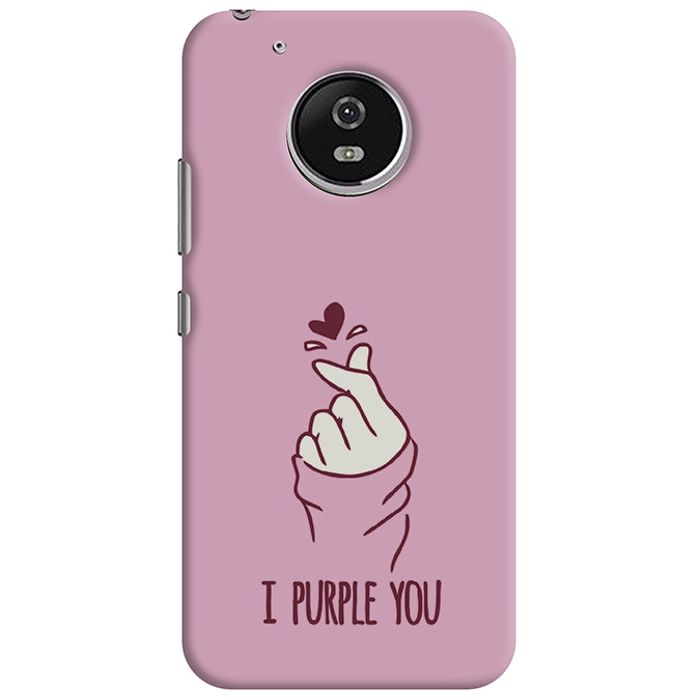 Buy BTS I Purple You Moto G5 plus Mobile Back Cover Online in ...