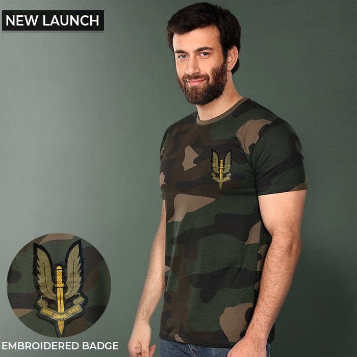 Camo Balidaan Badge Half Sleeve T-shirt 