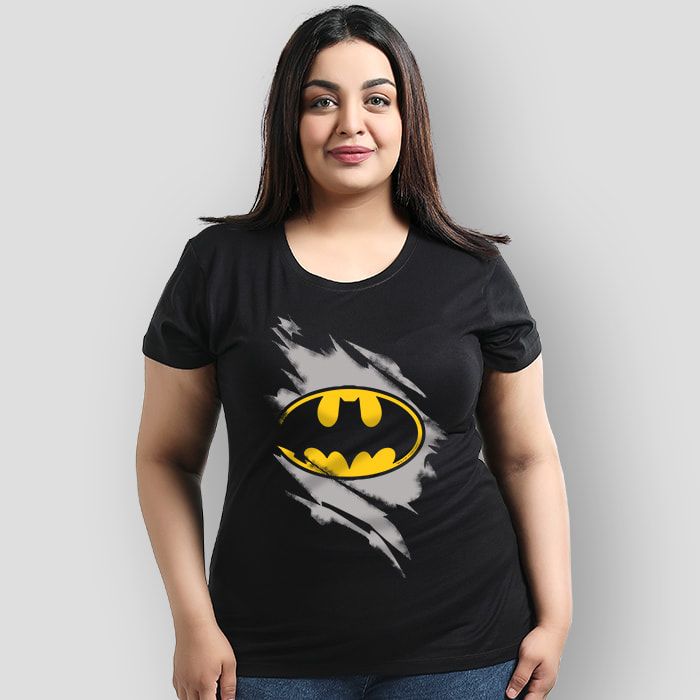 Plus size womens superhero t shirts clearance