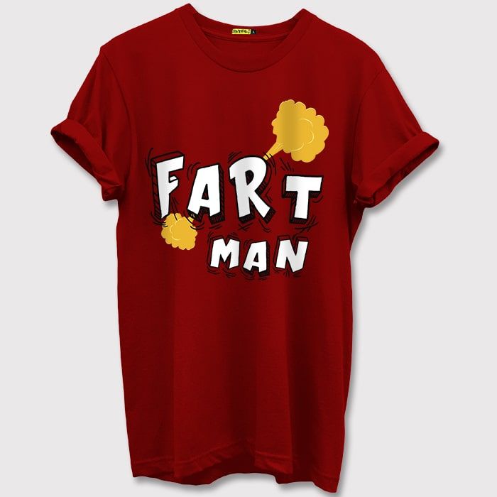 Buy Fartman Printed Half Sleeves T-shirt Online in India- BeYOUng Buy Fartman Printed Half Sleeves T-shirt Online in India- BeYOUng