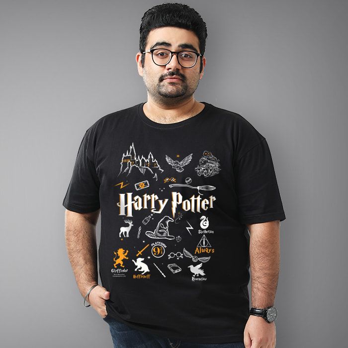 Buy Harry Potter Theme Mens Plus Size T 