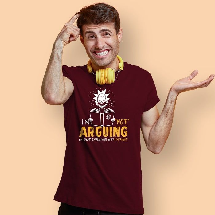 Buy I'M Not Arguing T shirt for Men 