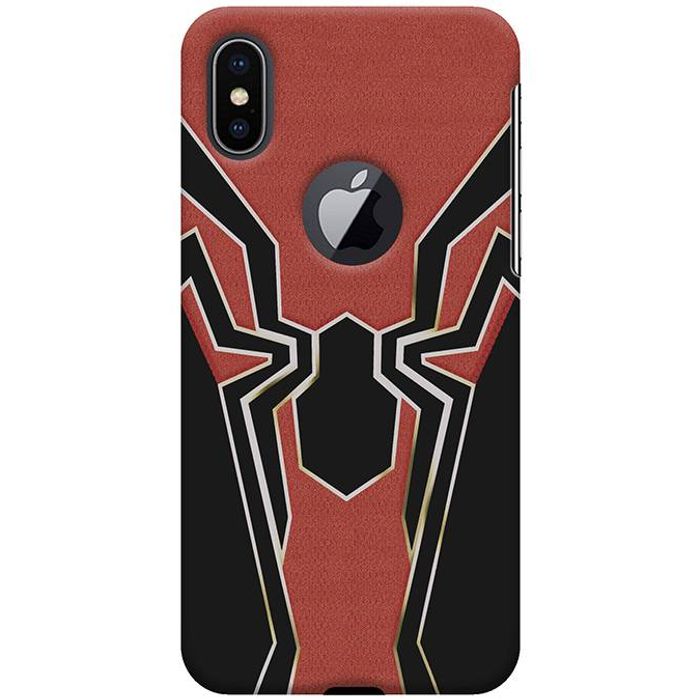 Buy Spiderman iPhone X Logo Cut Mobile Cover Online in India - BeYOUng