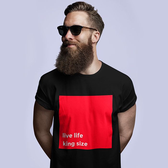 King Life Half Sleeve T-shirt for Men 