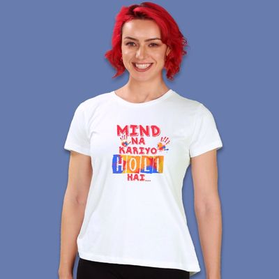 Holi hai T-shirt For Girls Buy Women's Clothing