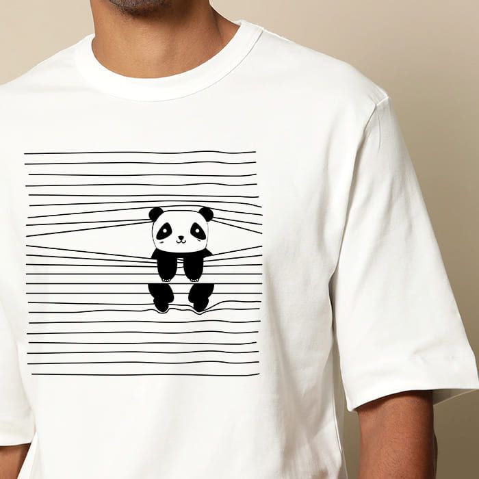 Peeping panda t shirt Clearance