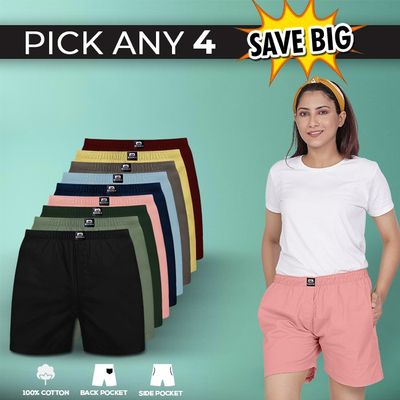 Boxers for women combo clearance