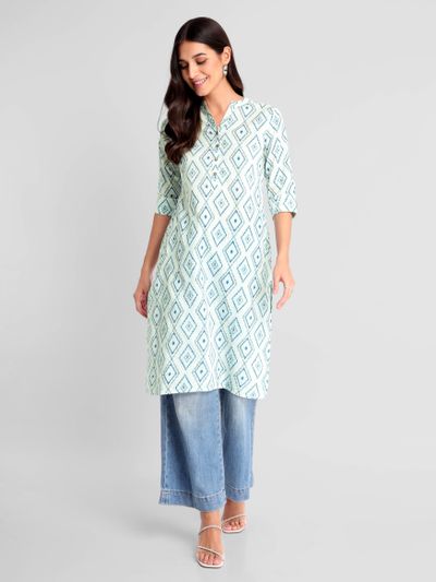 Long straight kurtis online sale