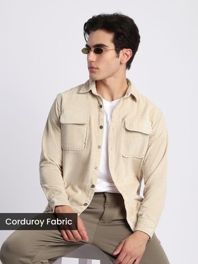 Best trending Men’s Corduroy Shirt for casual
                      style, 