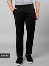 Black slim-fit Chinos for men 