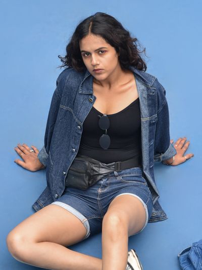 Dark Blue Denim Jacket Shacket for Women