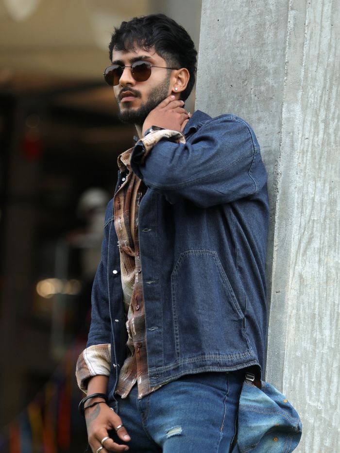 Buy Dark Blue Denim Jacket Shacket at Beyoung