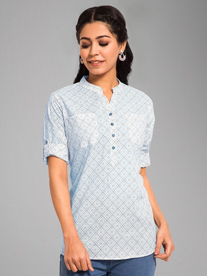 Plain short kurtis shop online