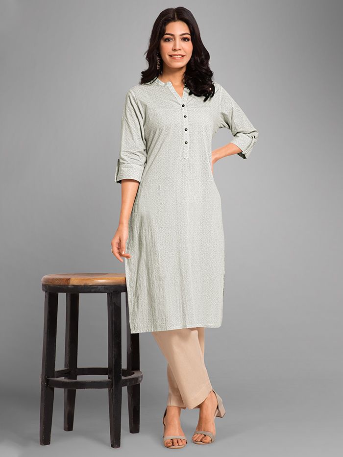 Grey kurtis online top