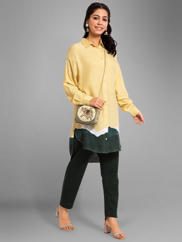 shirt style kurti design