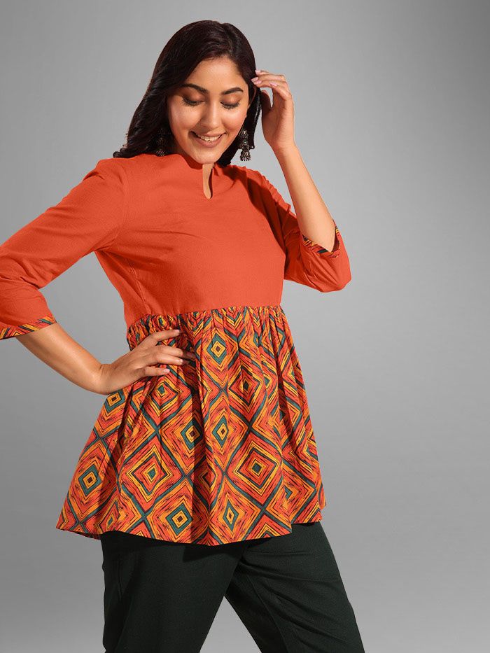two color kurti