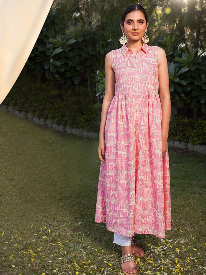 Long flared clearance kurtis online