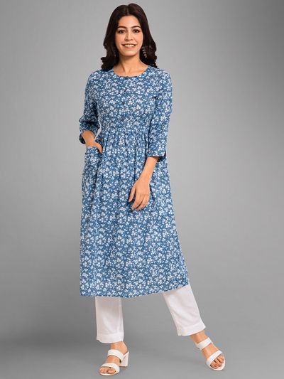 A line flared kurtis discount