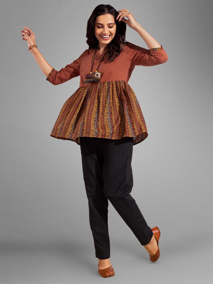 Short frock type kurti sale