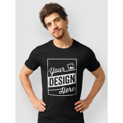 Black - Customized T-shirts for Men Customize T Shirt Online,