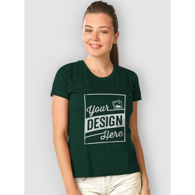Bottle Green - Customized T-shirts for Women Custom TShirt,