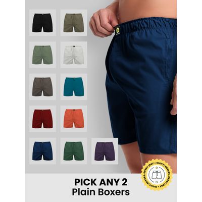 cotton boxer shorts, 