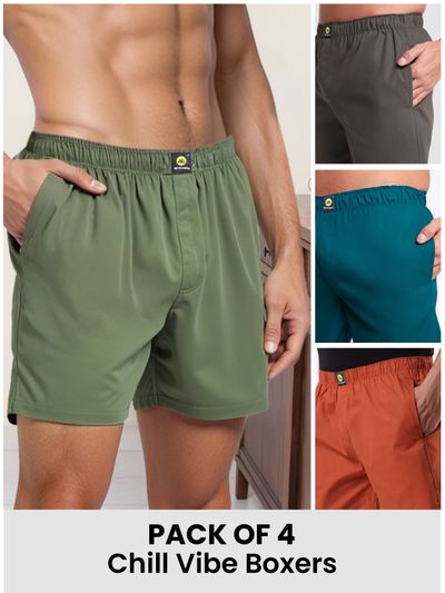 Pack Of 4 - Chill Vibe Boxers