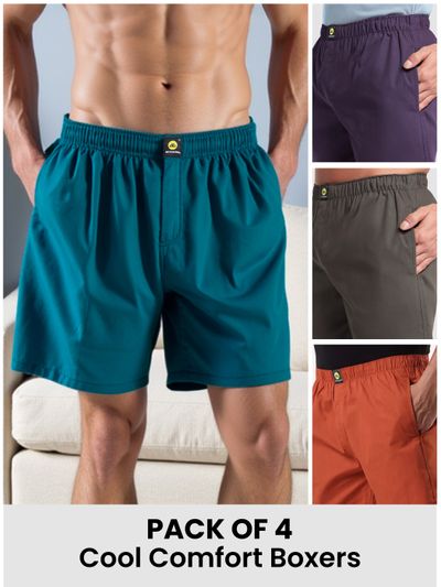 Pack Of 4 - Cool Comfort Boxers