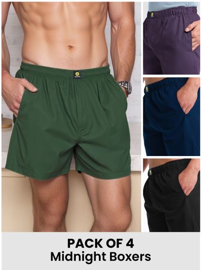 Pack Of 4 - Midnight Boxers