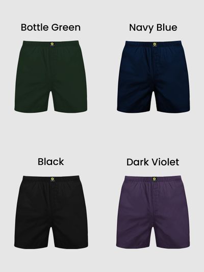 Pack Of 4 - Midnight Boxers