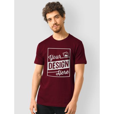 Burgundy - Customized T-shirts for Men Custom T Shirts India,