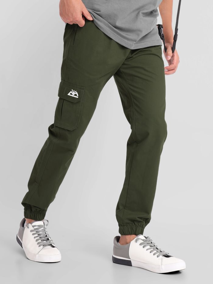 Jaded London MILITARY PANTS WITH PRINT - Trousers - red - Zalando.co.uk