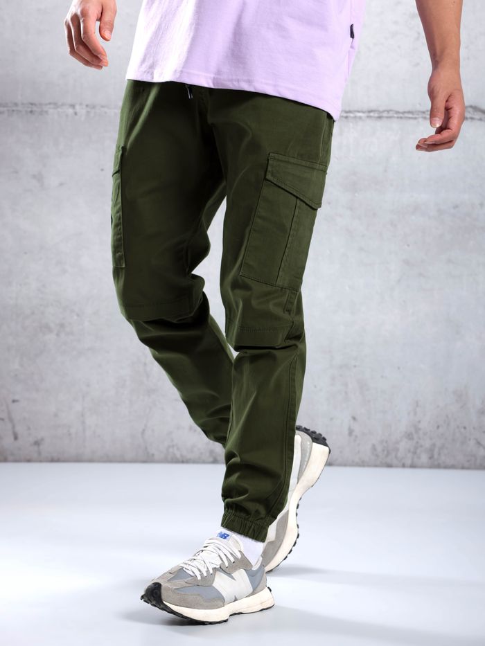 Toamir Men Loose Fit Drawstring Cargo Trousers Work India | Ubuy