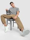 Beige Statement Cargo Pants