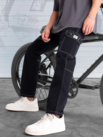 Men Casual Harem Joggers Sweatpant Hip Hop Trousers Multi Pocket Cargo  Pants New - Walmart.com