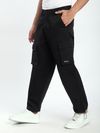 Black Statement Cargo Pants