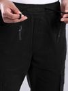 Black Utility Cargo Jogger Pants for Men