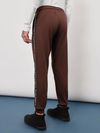 Brown Tape Knitted Men Jogger