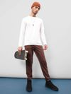 Brown Tape Knitted Men Jogger