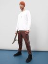 Brown Tape Knitted Men Jogger