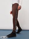 Brown Tape Knitted Men Jogger