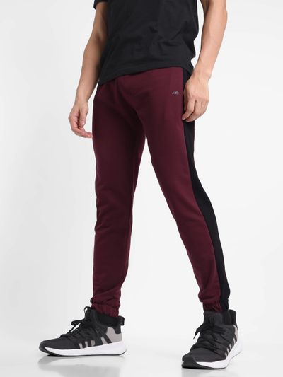 Mens burgundy joggers hotsell