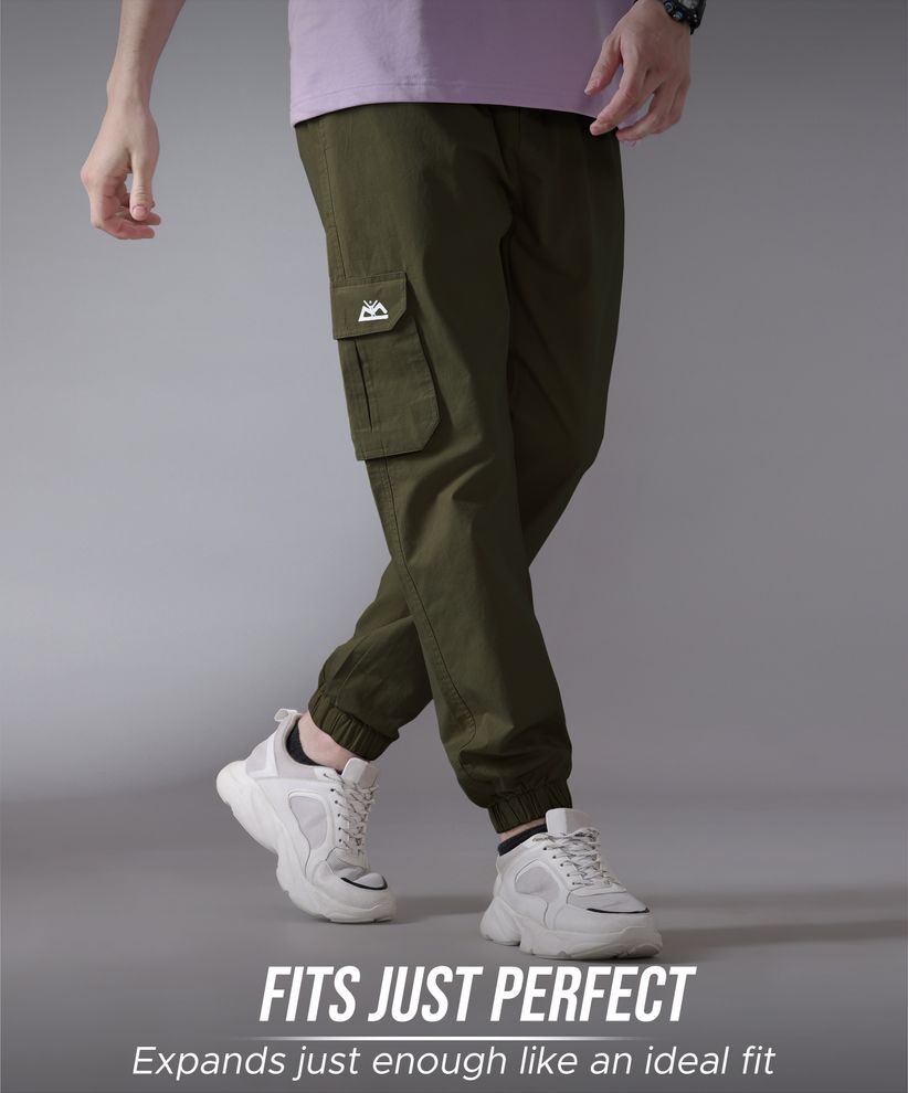 Green Beige Army Print Jogger Pant - Pack of 2
