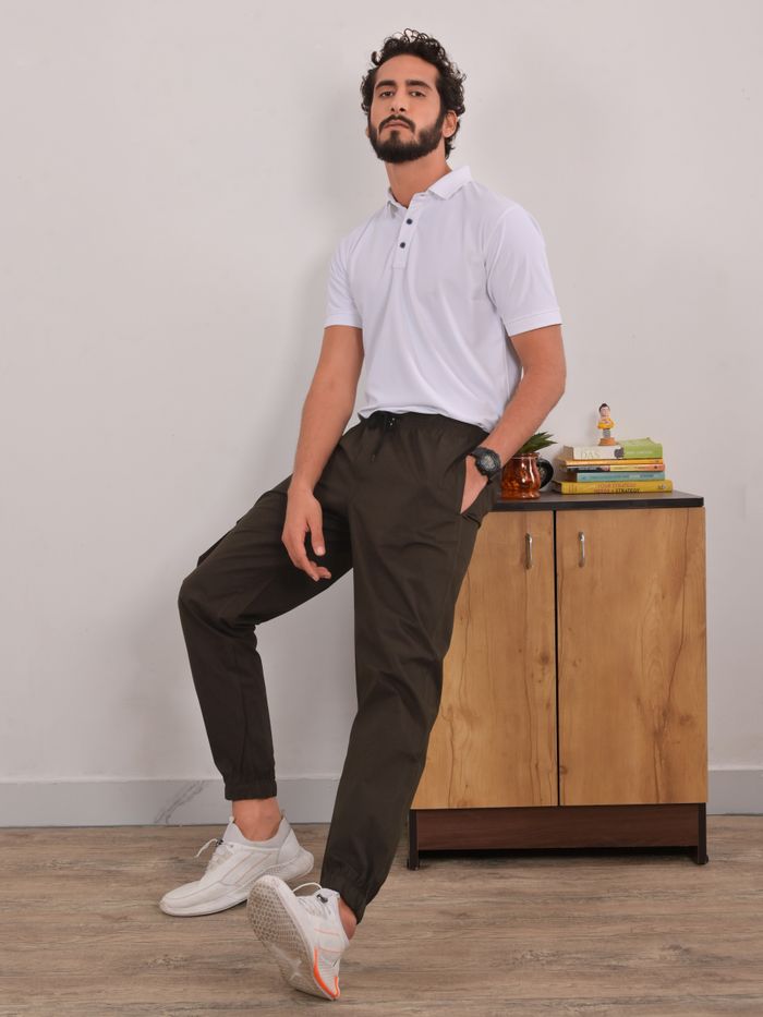 Buy Mens Brown Over Dyed Cargo Jogger Pants for Men Online at Bewakoof