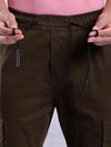 Coffee Brown Cargo Jogger Pants for Men